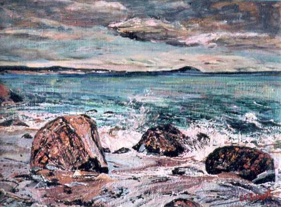 Artwork: Ingonish Beach Rocks