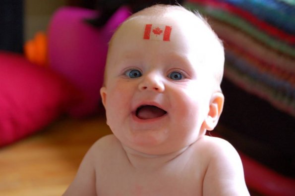 Dorky Canada Day Face